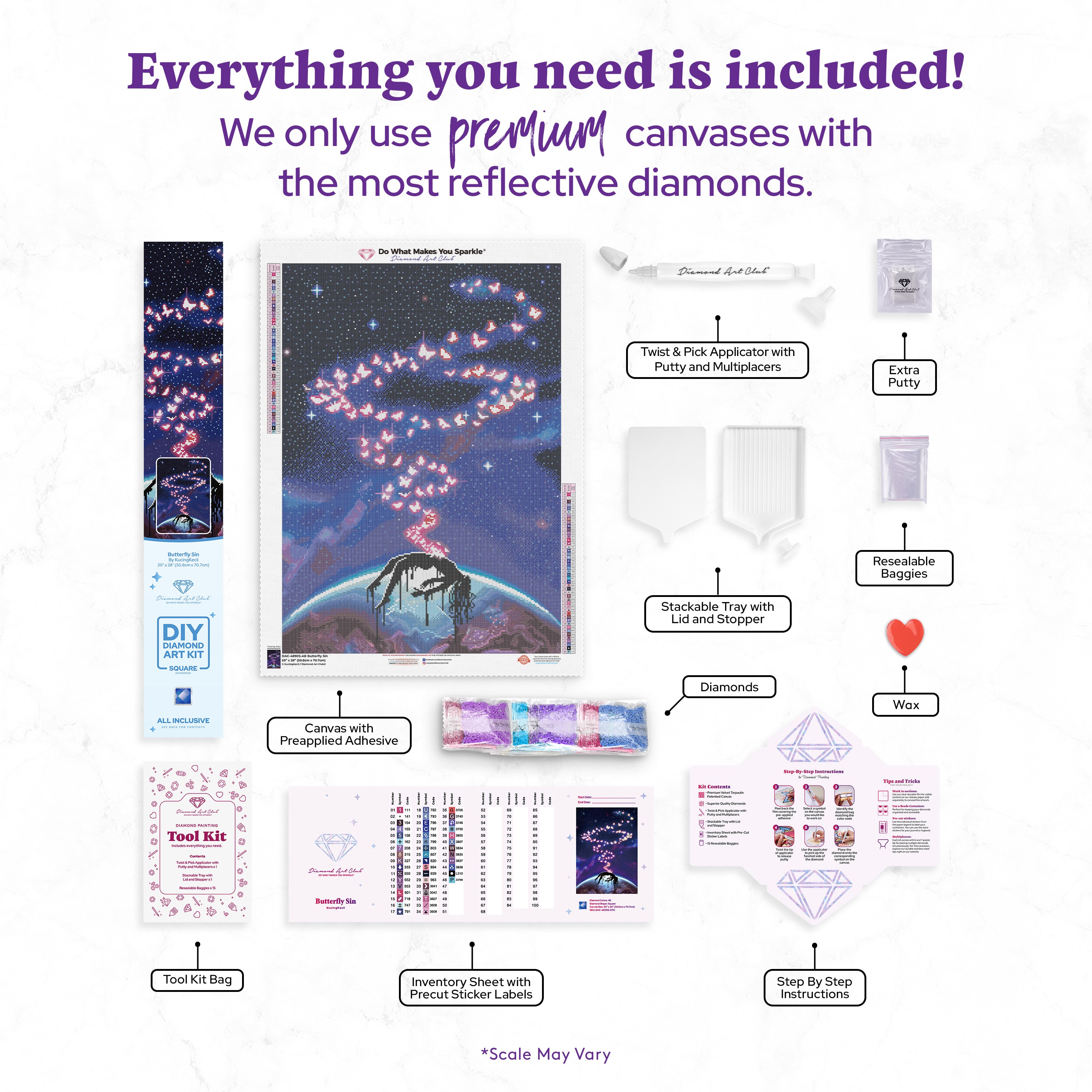 Butterfly Sin Diamond Painting | Diamond Art Club®