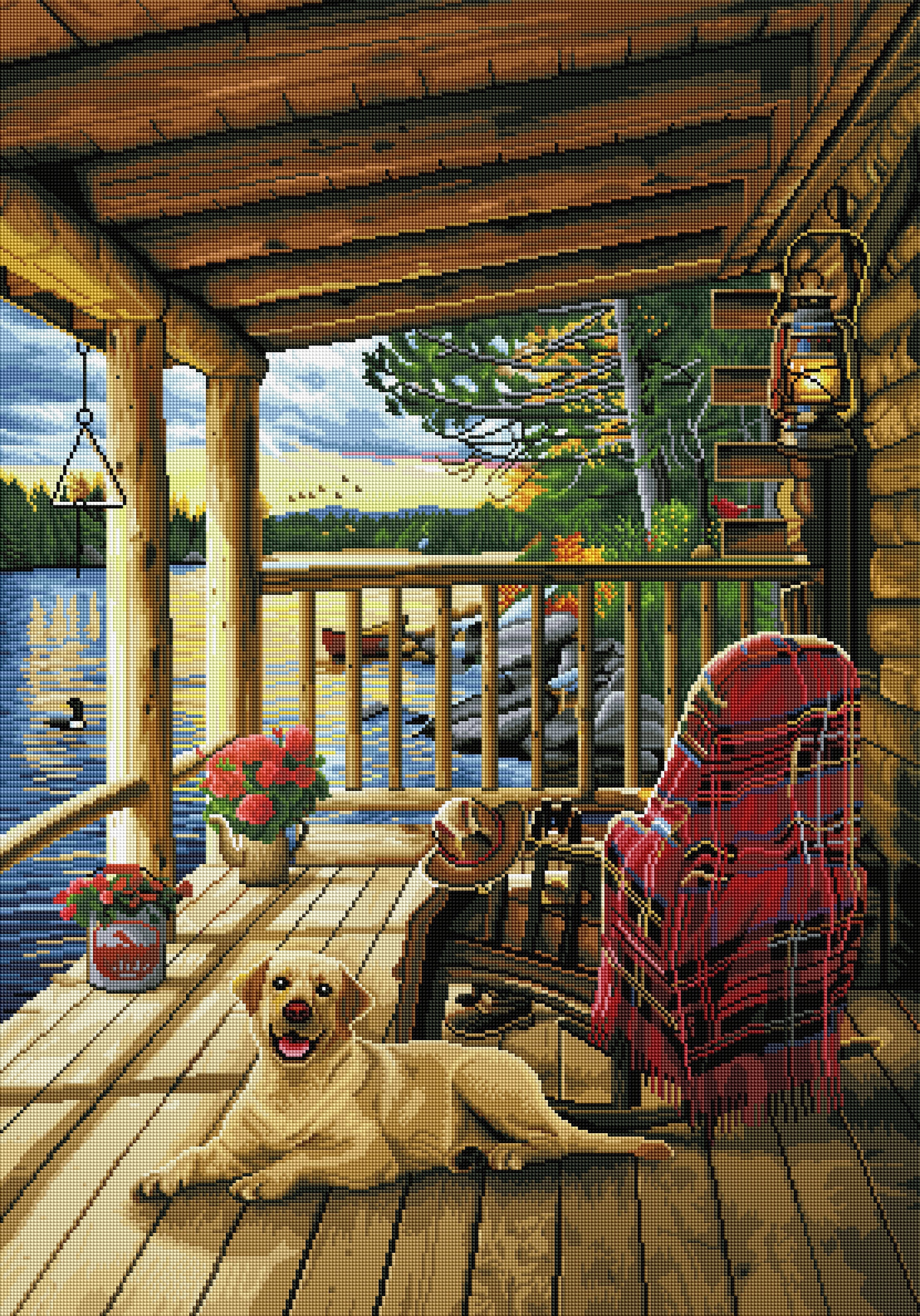 Cabin Porch – Diamond Art Club