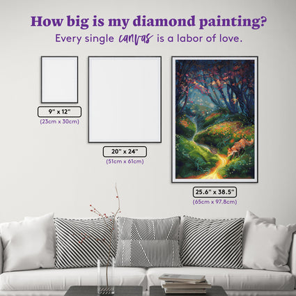 Diamond Painting Call of Autumn 25.6" x 38.5" (65cm x 97.8cm) / Square with 67 Colors including 3 ABs and 5 Fairy Dust Diamonds / 102,573