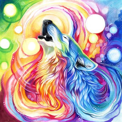 Diamond Painting Call of the Wild 17" x 17" (42.7cm x 42.7cm) / Round with 45 Colors including 2 ABs and 3 Fairy Dust Diamonds / 24,025
