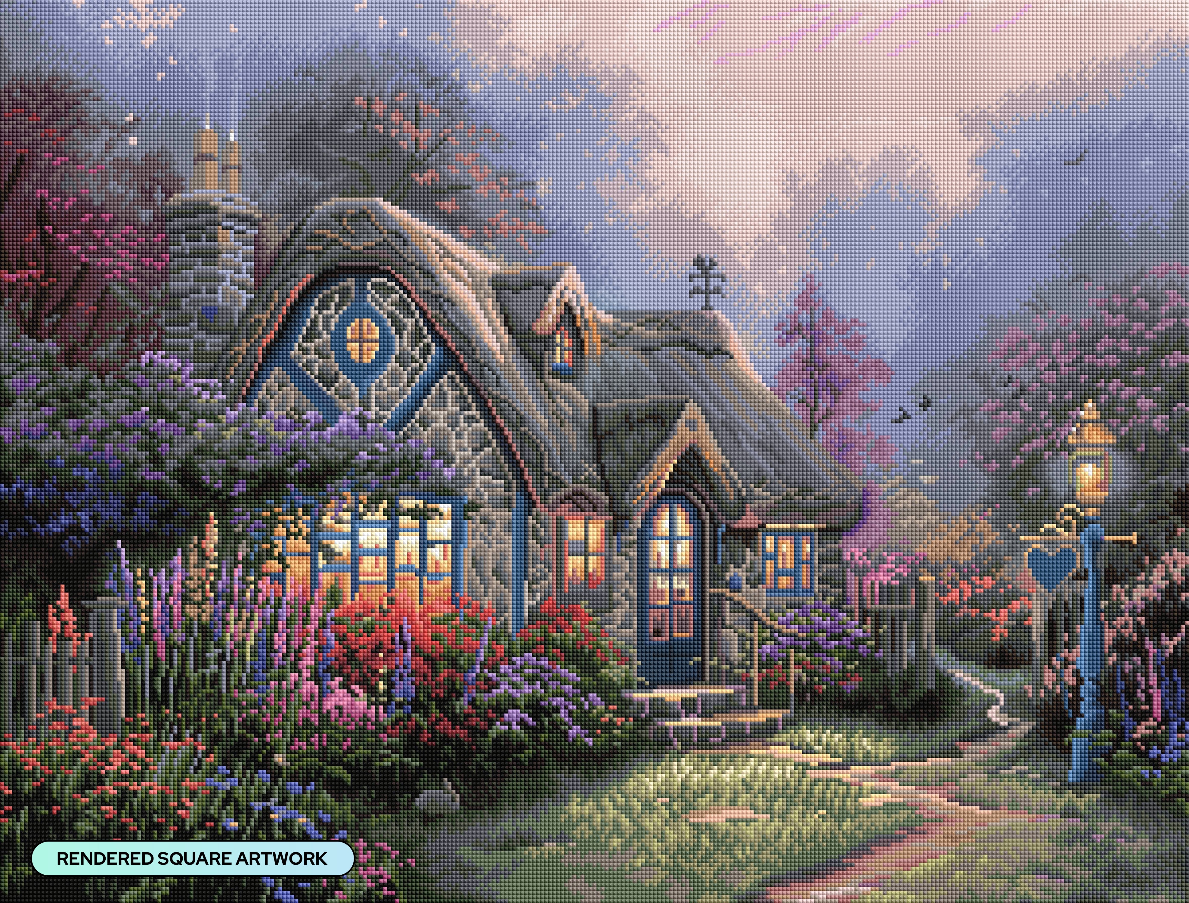 ダイヤモンドアートクラブ Cottage in the  Candlelight Cottage – Diamond Art Club