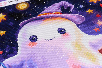 Diamond Painting Candy Corn 26" x 22" (66cm x 55.6cm) / Round with 69 Colors including 2 ABs and 3 Fairy Dust Diamonds / 48,480