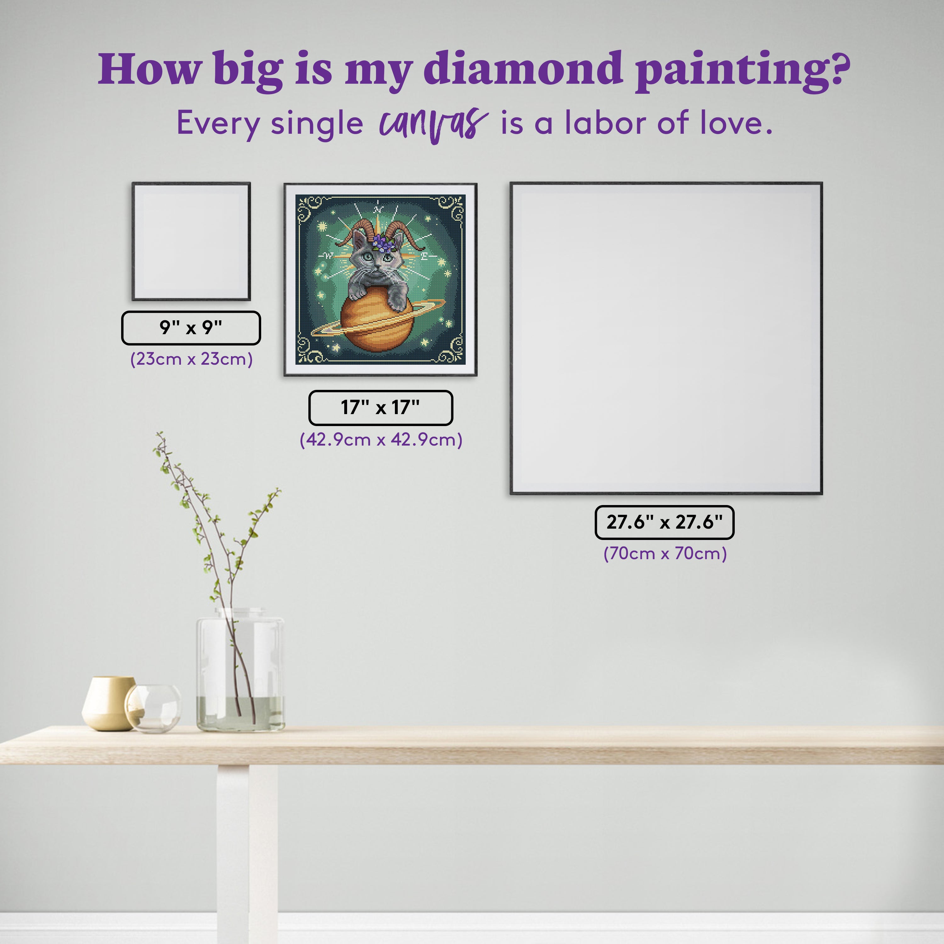 Capricorn Zodiac Kitten – Diamond Art Club