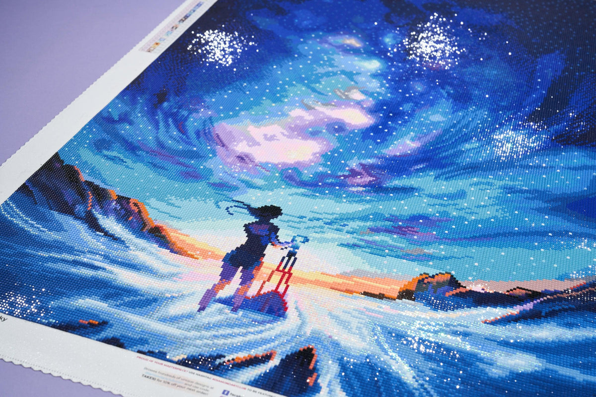 Diamond Painting Capture the Sky 22" x 33″ (56cm x 84cm) / Square with 50 Colors including 4 ABs / 73,372