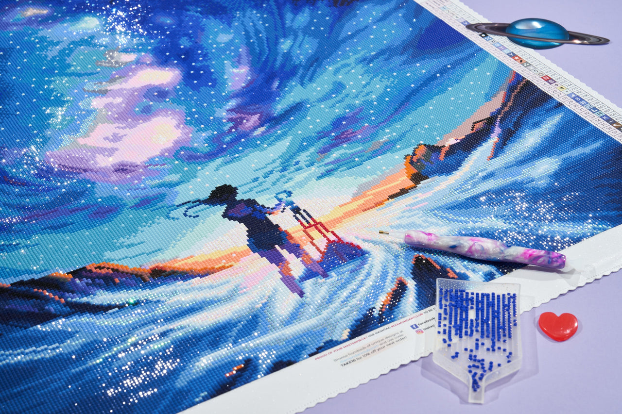 Diamond Painting Capture the Sky 22" x 33″ (56cm x 84cm) / Square with 50 Colors including 4 ABs / 73,372