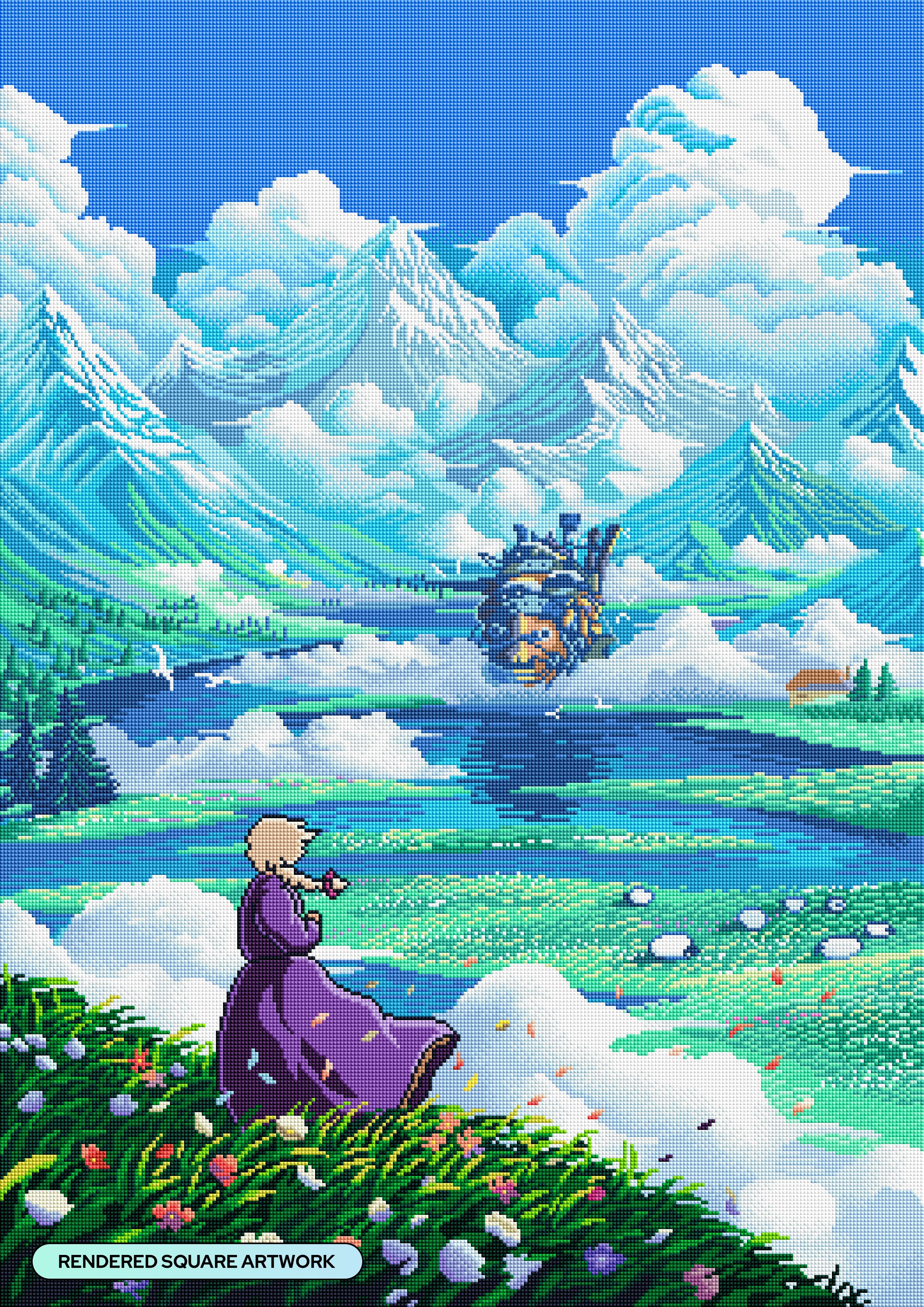 Castle and Mountains – Diamond Art Club