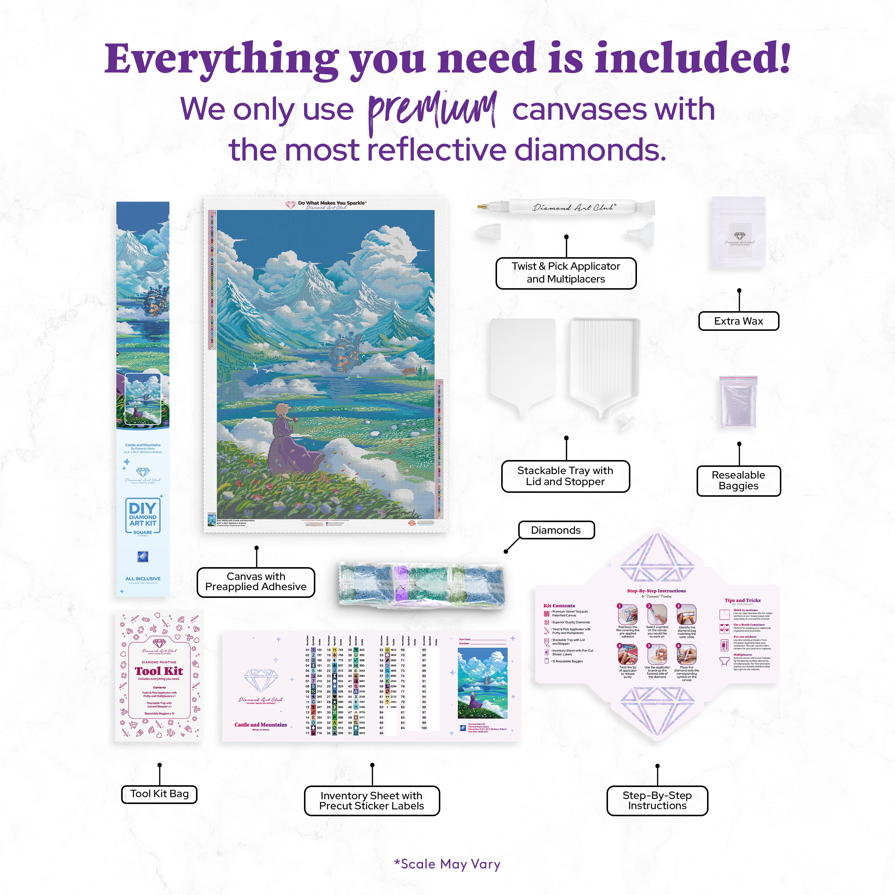 Castle and Mountains – Diamond Art Club