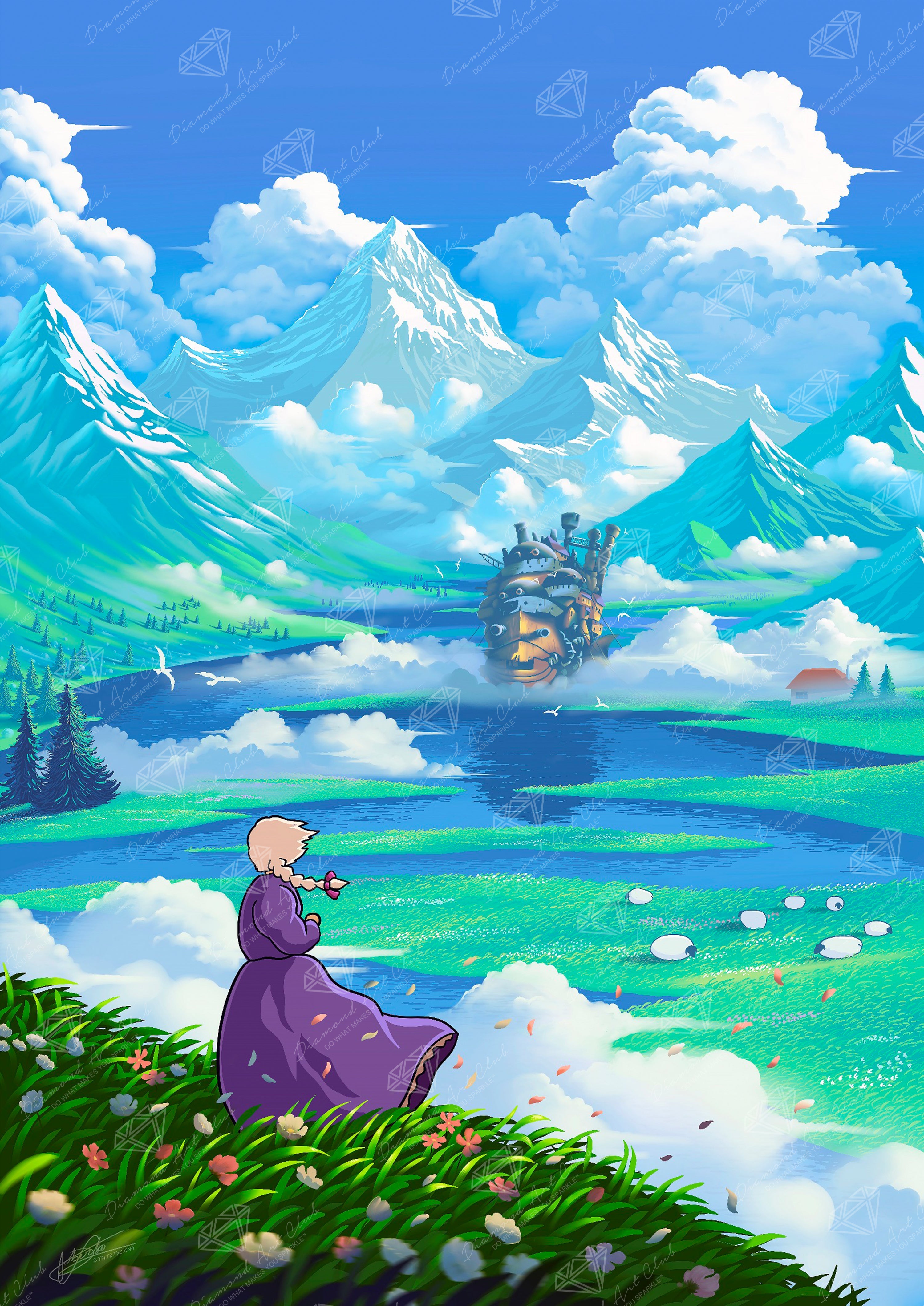 Castle and Mountains – Diamond Art Club