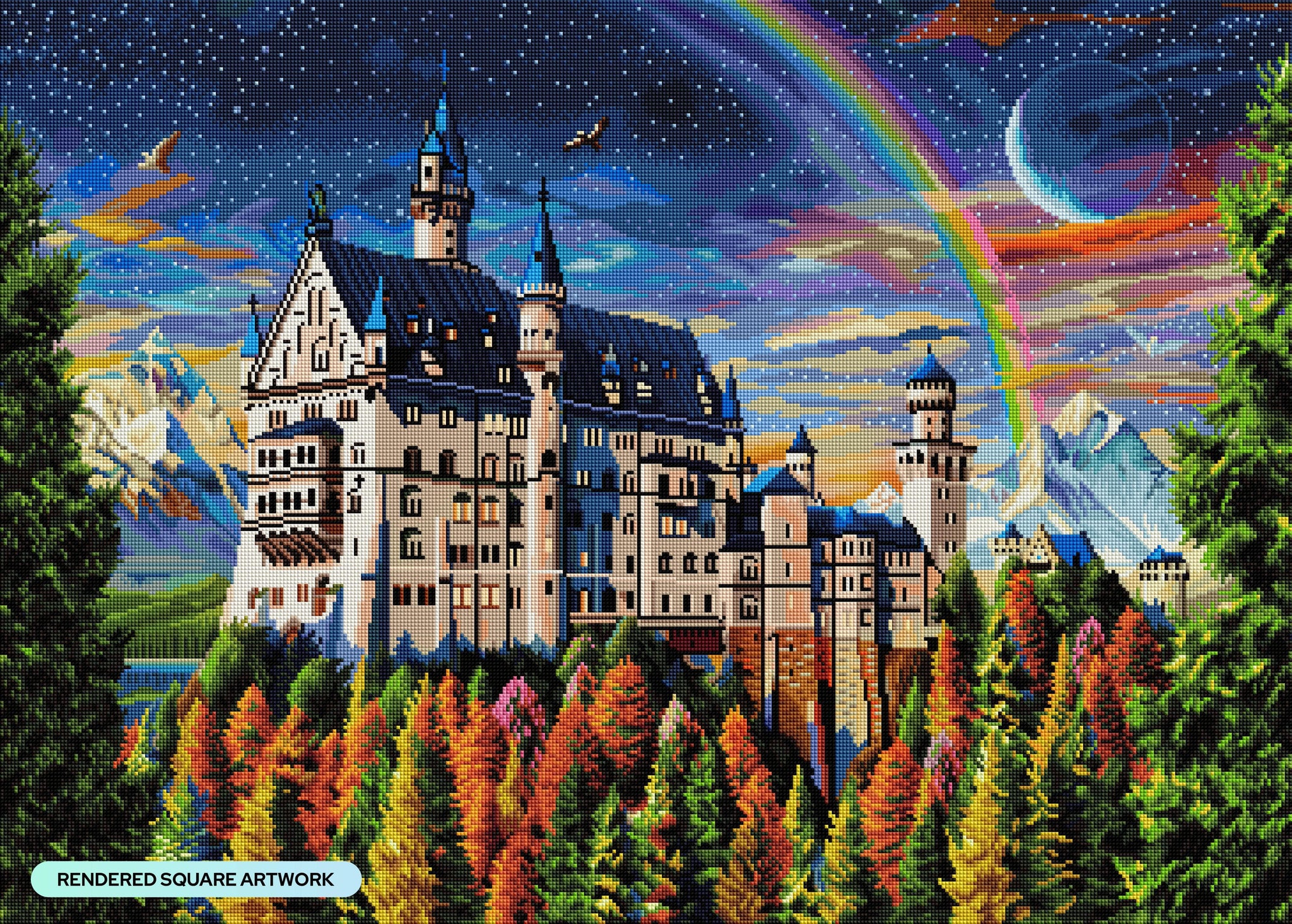 Cra-Z-Art - RoseArt - Kodak Premium - Neuschwanstein Castle, Bavaria,  Germany - 550 piece jigsaw puzzle - Cra-Z-Art Shop