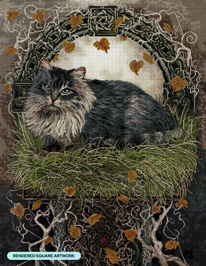 Diamond Painting Celtic Roots 25.6" x 33.1" (65cm x 83.9cm) / Square with 52 Colors including 2 ABs and 2 Fairy Dust Diamonds / 87,957