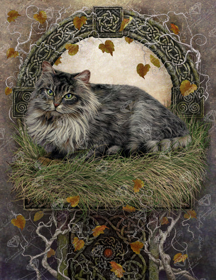 Diamond Painting Celtic Roots 25.6" x 33.1" (65cm x 83.9cm) / Square with 52 Colors including 2 ABs and 2 Fairy Dust Diamonds / 87,957