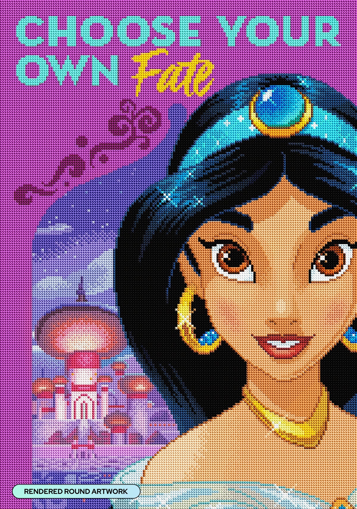 Diamond Painting Choose Your Own Fate 17" x 24" (42.7cm x 60.7cm) / Round with 79 Colors including 3 ABs and 1 Iridescent Diamond and 2 Fairy Dust Diamonds / 34,255