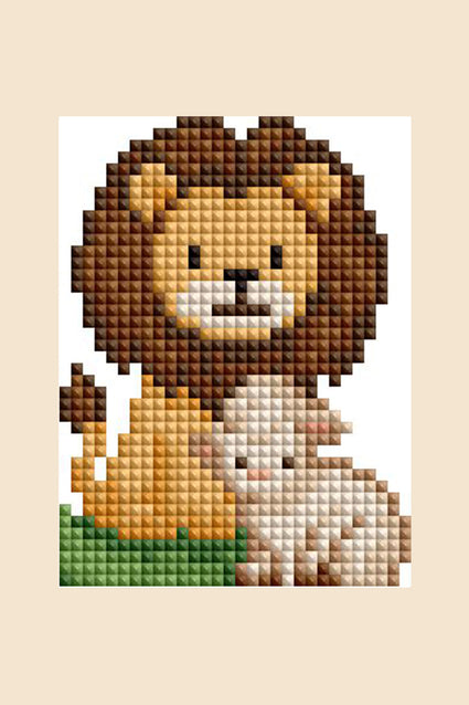 Diamond Painting Christian - Mini Dazzles™ 4" x 6" (10.2cm x 15.2cm) / Square With 27 Colors Including 1 Iridescent Diamond and 26 Fairy Dust Diamonds / 5,336
