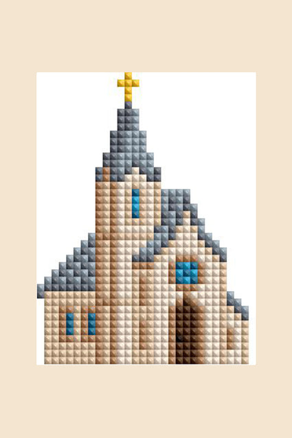 Diamond Painting Christian - Mini Dazzles™ 4" x 6" (10.2cm x 15.2cm) / Square With 27 Colors Including 1 Iridescent Diamond and 26 Fairy Dust Diamonds / 5,336