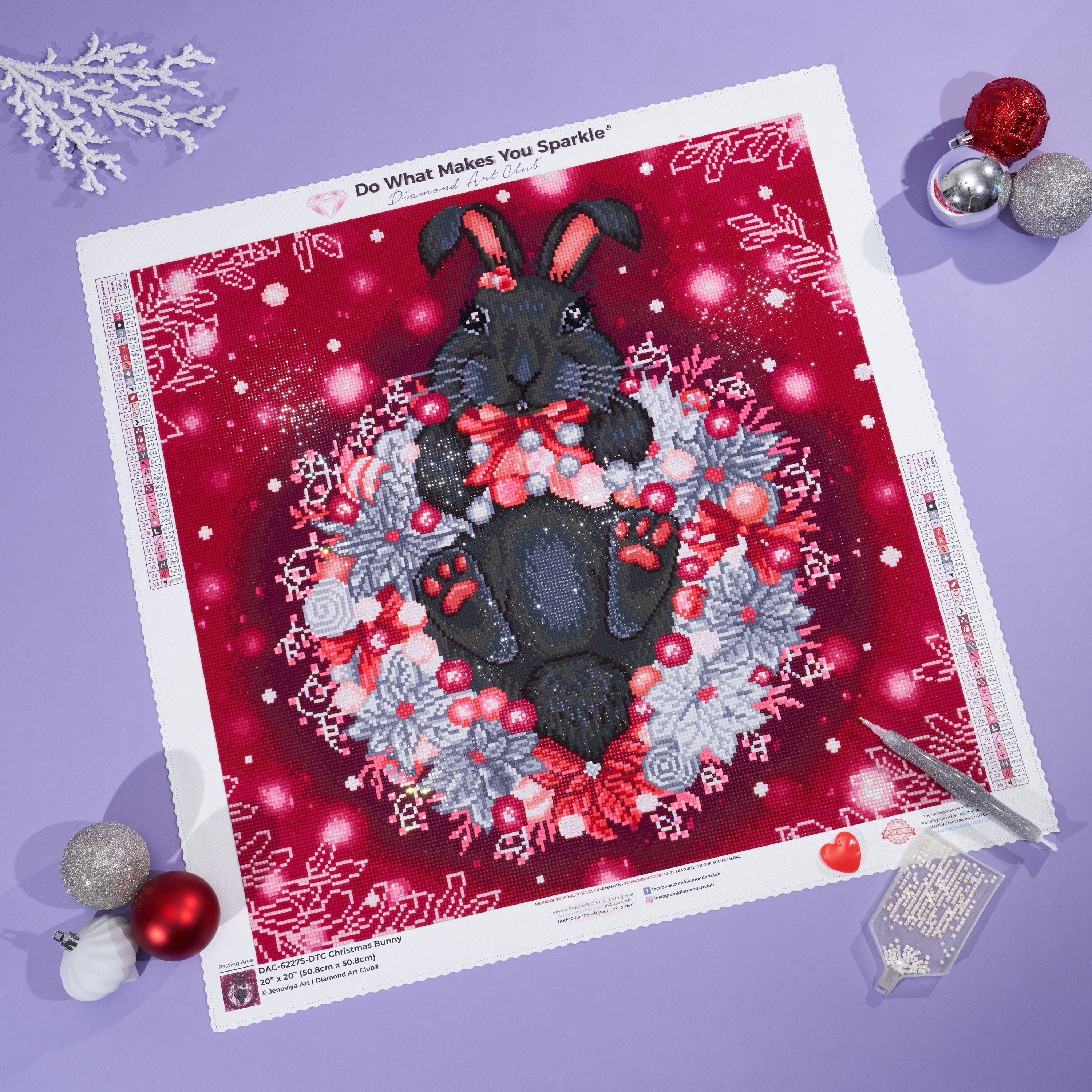 Christmas Bunny – Diamond Art Club