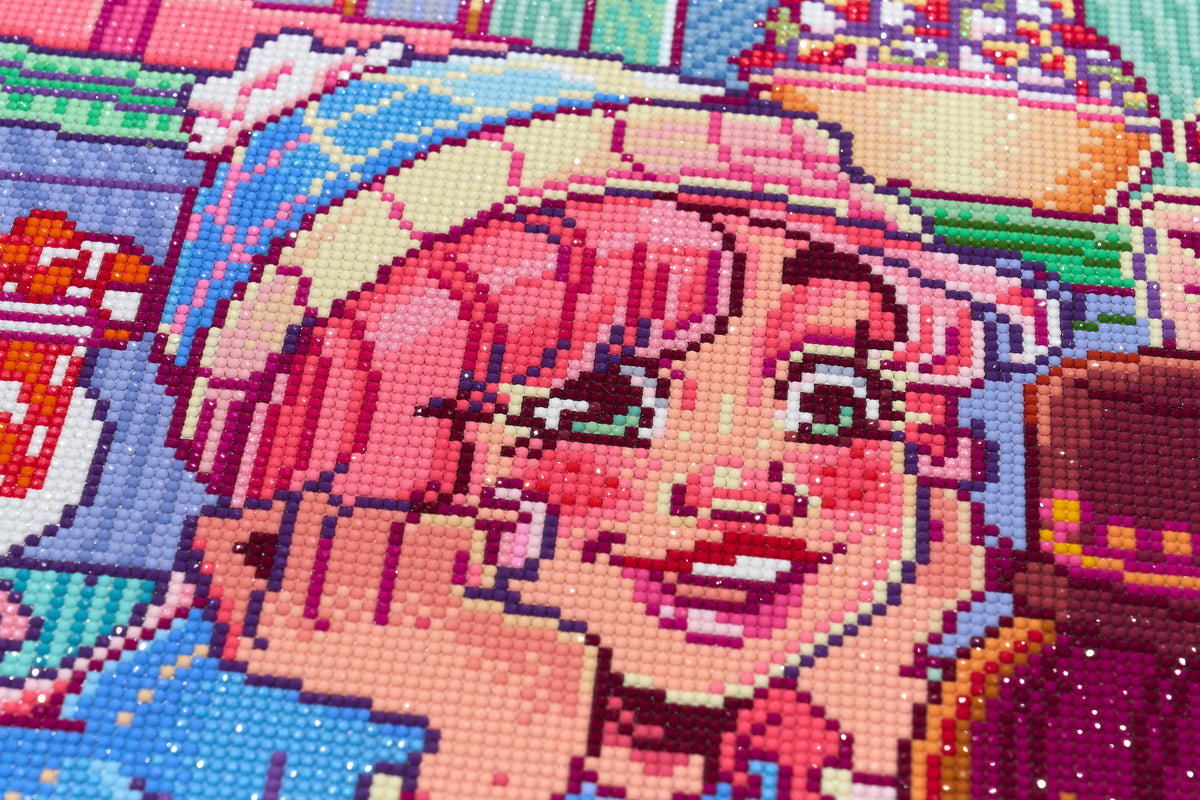 Diamond Painting Christmas Candy Shop 22" x 31" (55.6cm x 78.7cm) / Round With 89 Colors Including 2 ABs and 1 Iridescent Diamond and 6 Fairy Dust Diamonds / 57,772