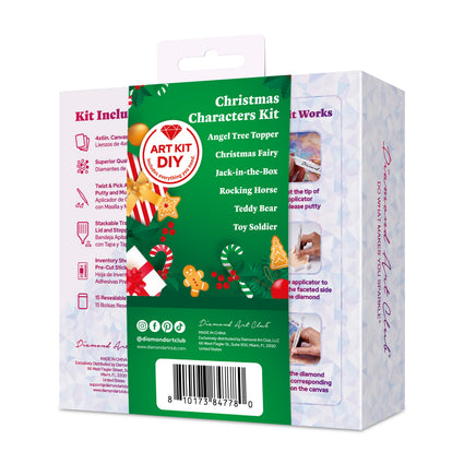 Diamond Painting Christmas Characters - Mini Dazzles™ 4" x 6" (10.2cm x 15.2cm) / Square With 30 Colors Including 2 ABs and 28 Fairy Dust Diamonds / 4,452