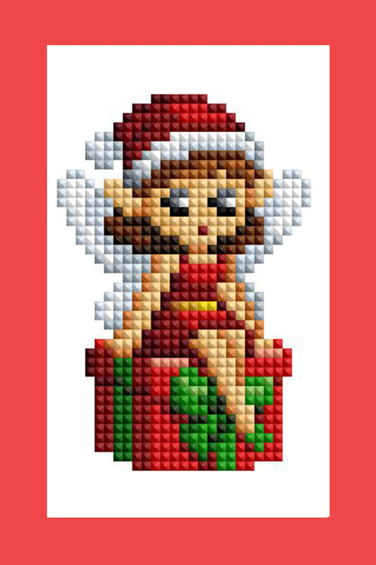 Diamond Painting Christmas Characters - Mini Dazzles™ 4" x 6" (10.2cm x 15.2cm) / Square With 30 Colors Including 2 ABs and 28 Fairy Dust Diamonds / 4,452
