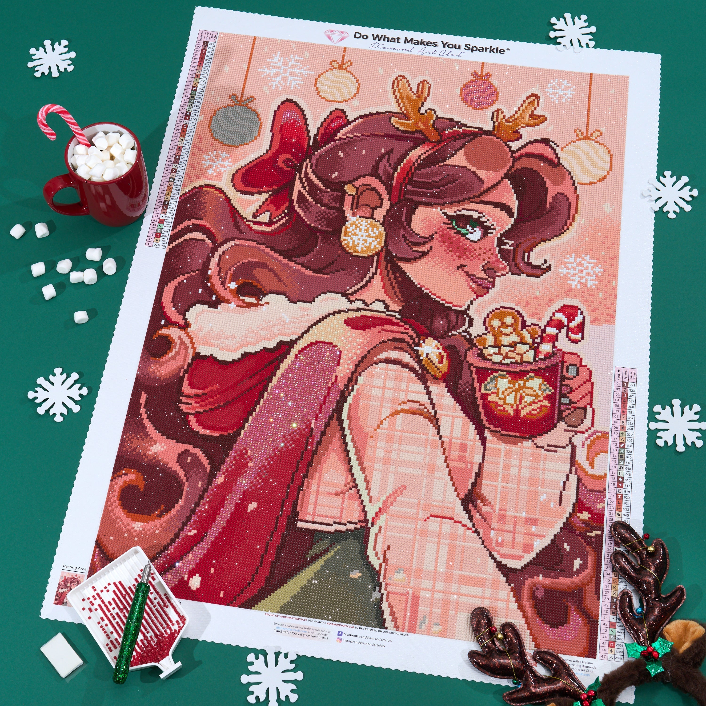 クリスマスドリンク ダイヤモンドアートキット – Diamond Art Club