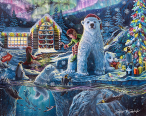 Diamond Painting Christmas Eve at the Workshop 34.7" x 27.6" (88cm x 70cm) / Square With 67 Colors Including 5 ABs and 2 Fairy Dust Diamonds and 1 Iridescent Diamonds and 1 Special Diamonds / 99,089