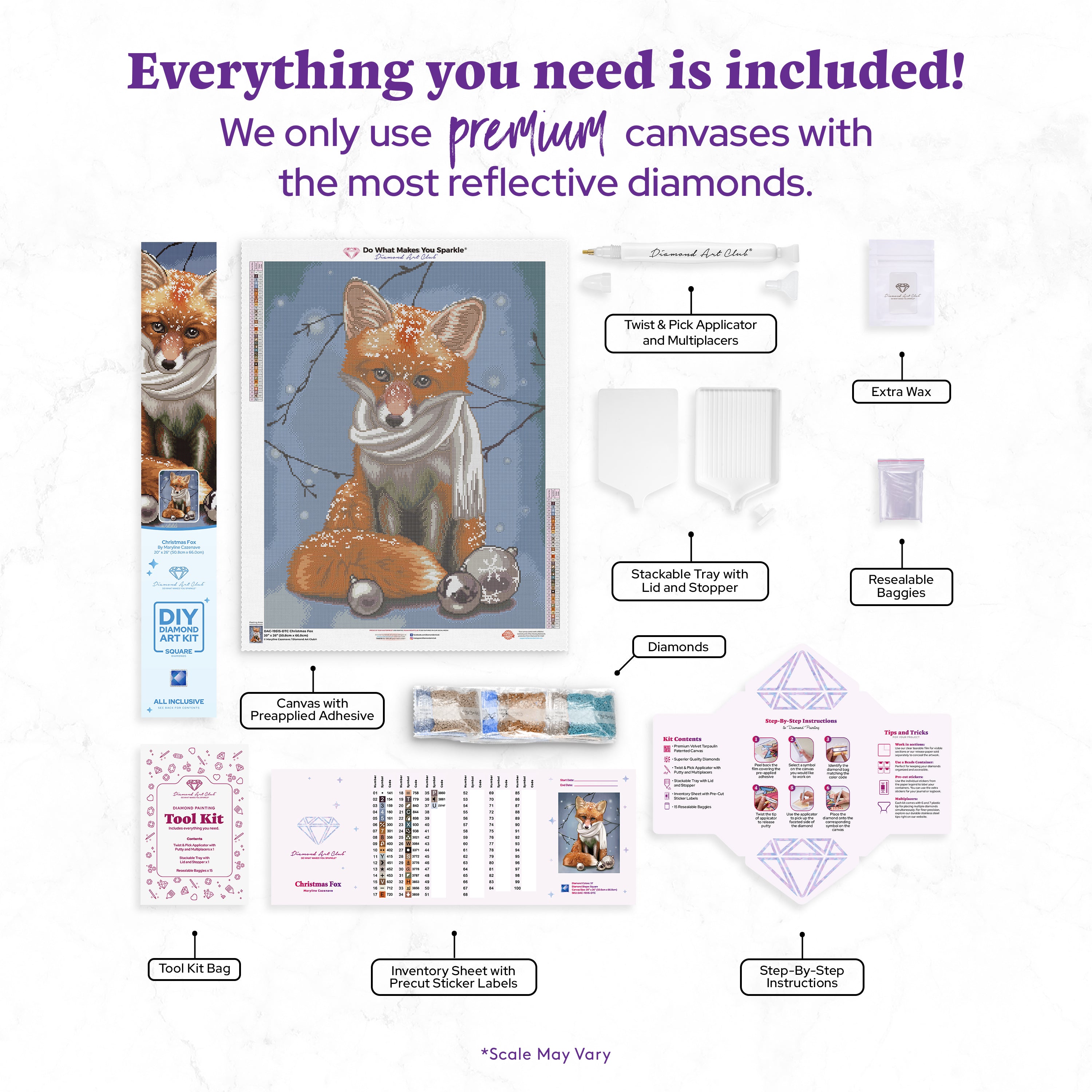 Christmas Fox – Diamond Art Club