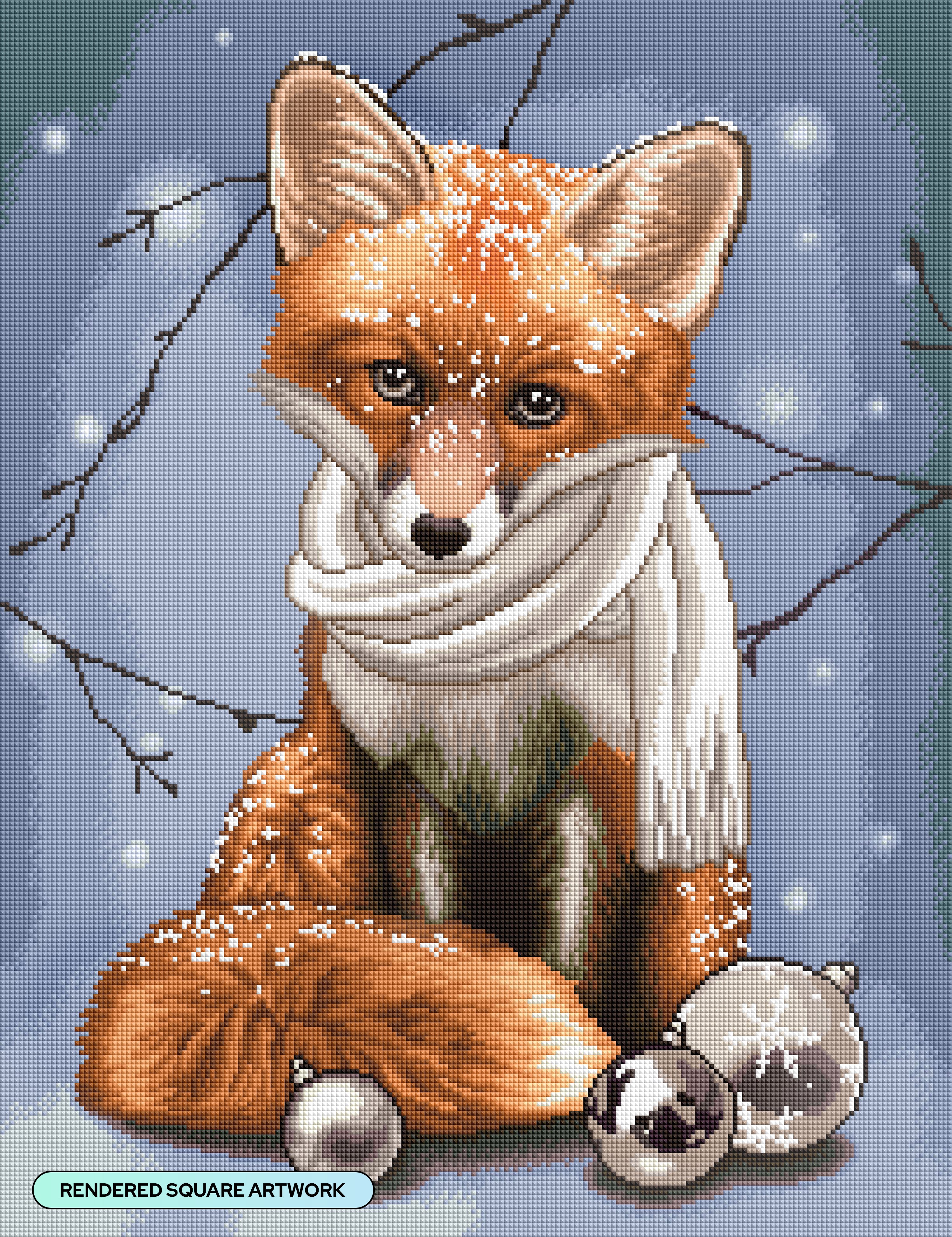 Christmas Fox – Diamond Art Club