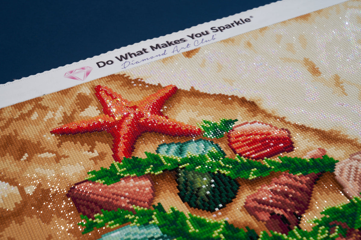 Diamond Painting Christmas Shells 25.6" x 33.9" (65cm x 86cm) / Square with 63 Colors including 3 ABs and 2 Fairy Dust Diamonds / 90,045