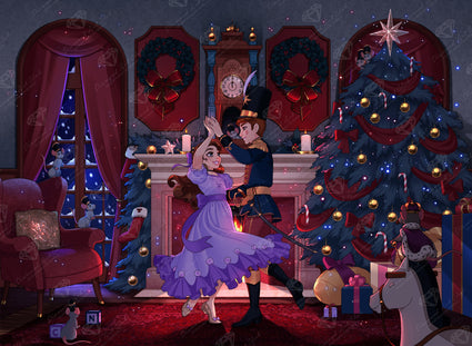 Diamond Painting Clara and the Nutcracker 35" x 25.6" (88.9cm x 65cm) / Square with 66 Colors including 2 ABs and 5 Fairy Dust Diamonds / 93,177