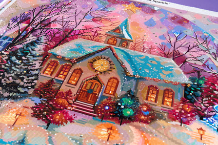 Diamond Painting Classic Christmas 27.6" x 25.6" (69.9cm x 65cm) / Square with 86 Colors including 1 Special Diamond and 4 Fairy Dust Diamonds / 73,341