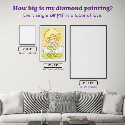 Diamond Painting Classic Lemon Meringue 17" x 24" (42.6cm x 60.8cm) / Round with 29 Colors including 2 AB Diamonds and 1 Fairy Dust Diamonds / 32,984