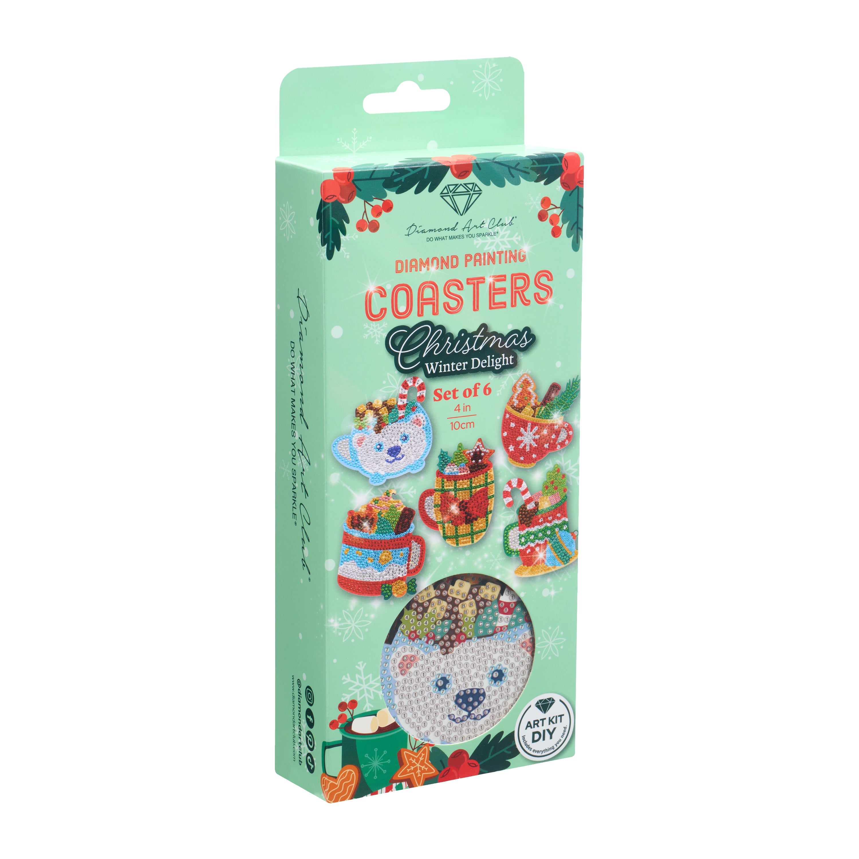 Coasters - Christmas Winter Delight – Diamond Art Club Coasters - Christmas Winter Delight – Diamond Art Club