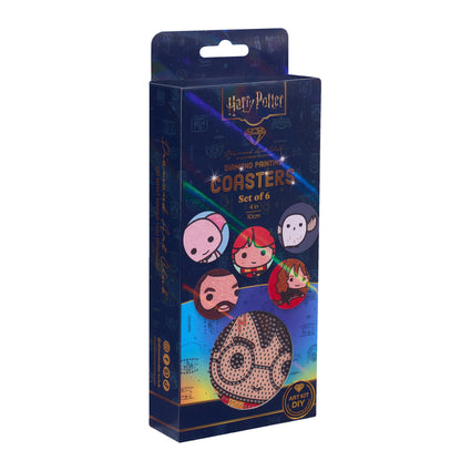 Diamond Painting Coasters - HP 4" x 4" (10cm x 10cm) / Round With 17 Colors including 17 Iridescent Diamonds / 4,307