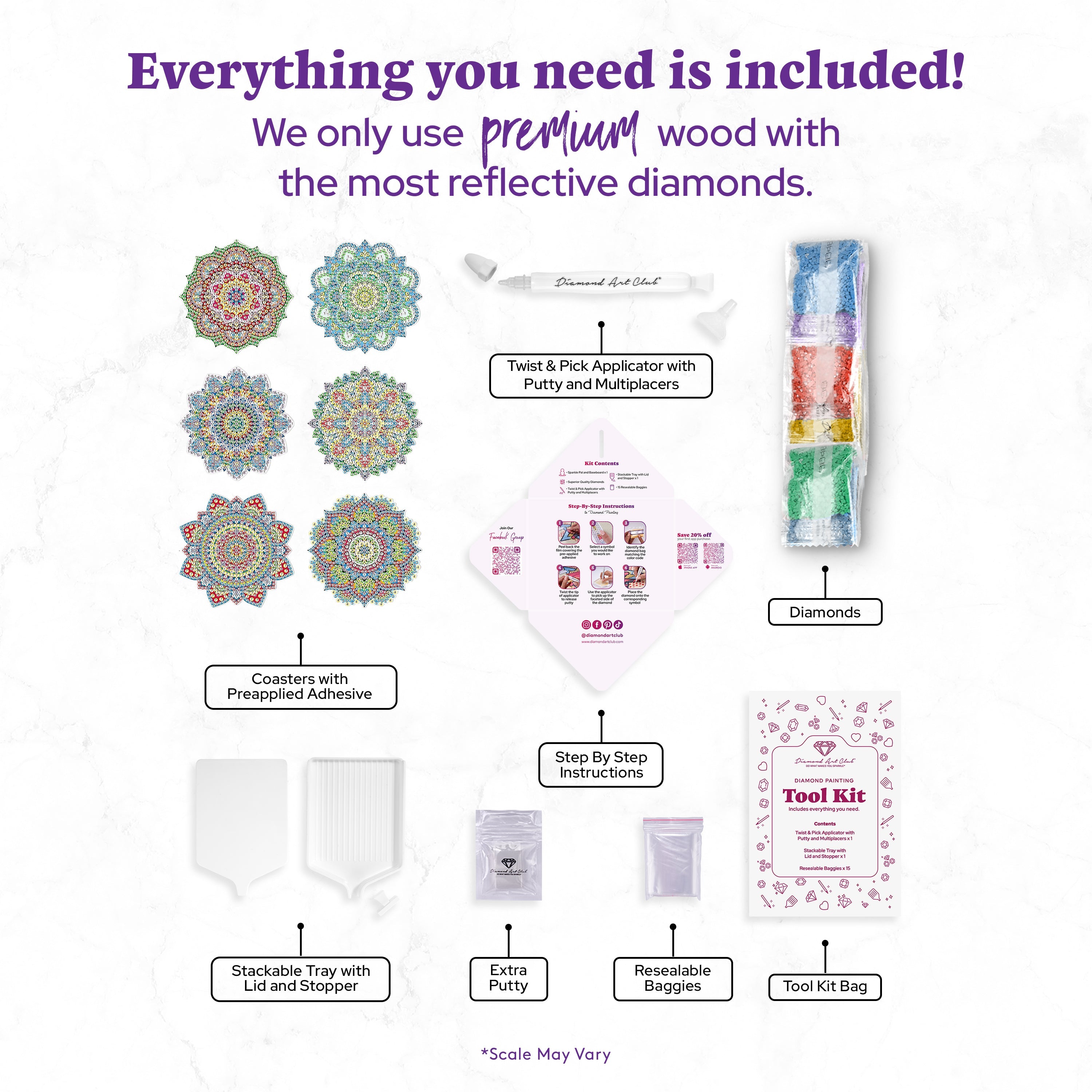 Coasters - Mandalas 2 – Diamond Art Club