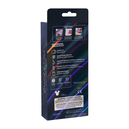 Diamond Painting Coasters - NBC 4" x 4" (10cm x 10cm) / Round with 11 Colors including 11 Iridescent Diamonds / 3,590