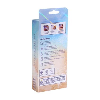 Diamond Painting Coasters - Underwater Wonders 4" x 4" (10cm x 10cm) / Round with 17 Colors including 17 Iridescent Diamonds / 3,675