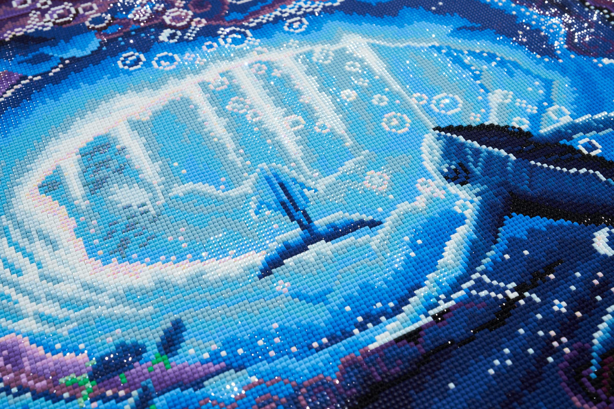 Diamond Painting Collide 25.6" x 34.3" (65cm x 87cm) / Square With 59 Colors Including 4 ABs and 2 Fairy Dust Diamonds / 91,089