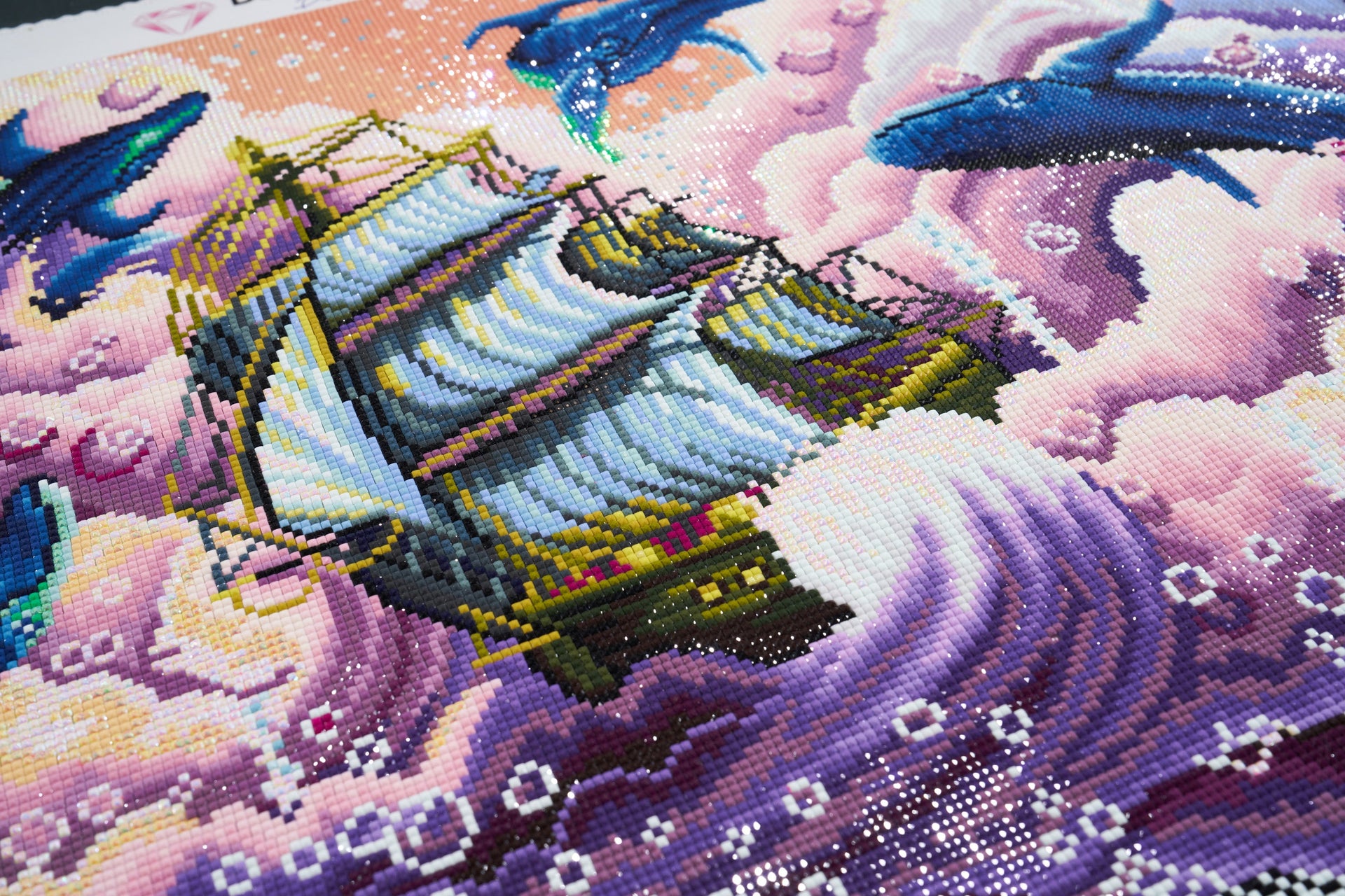 Diamond Painting Collide 25.6" x 34.3" (65cm x 87cm) / Square With 59 Colors Including 4 ABs and 2 Fairy Dust Diamonds / 91,089