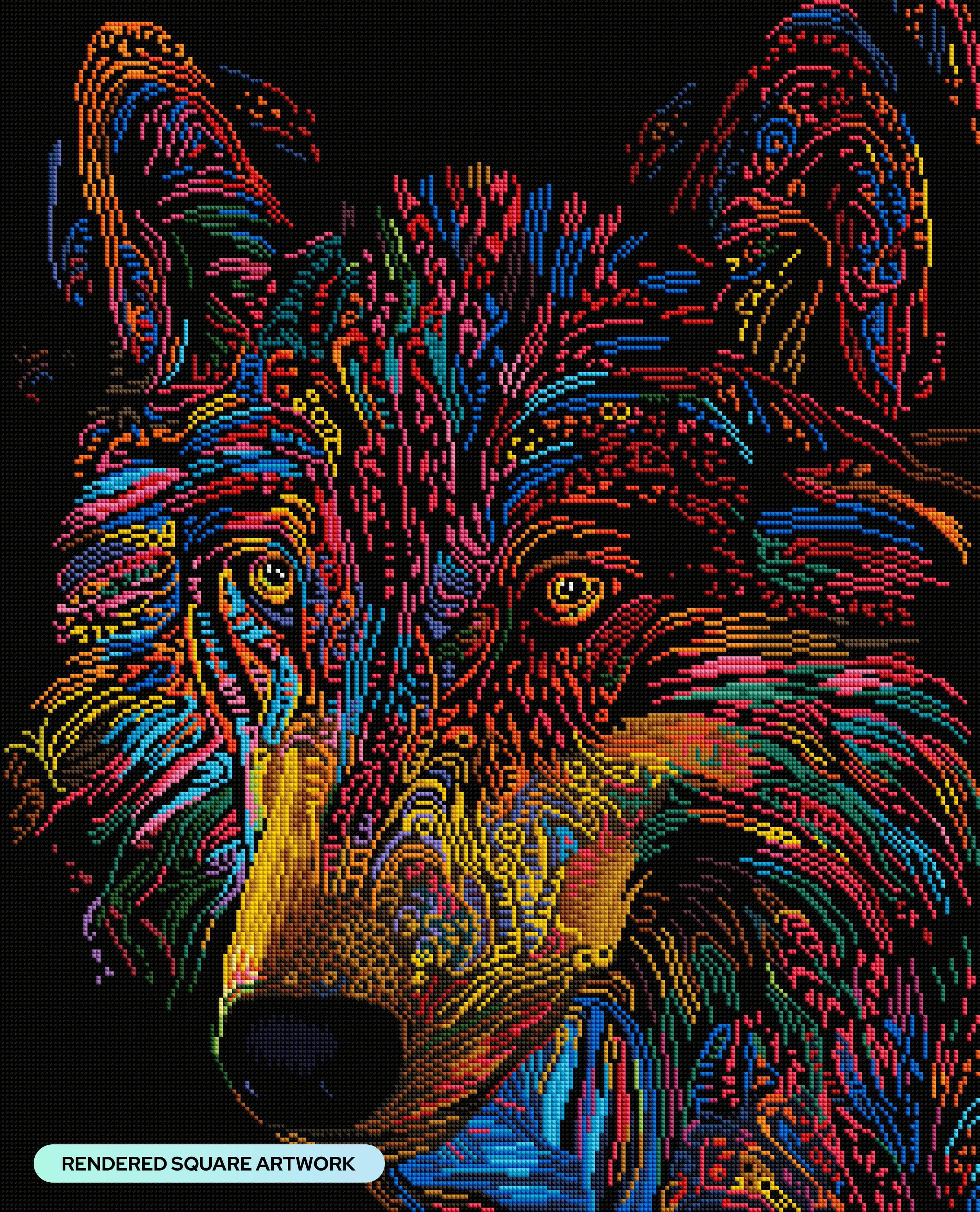 Colorful Wolf – Diamond Art Club