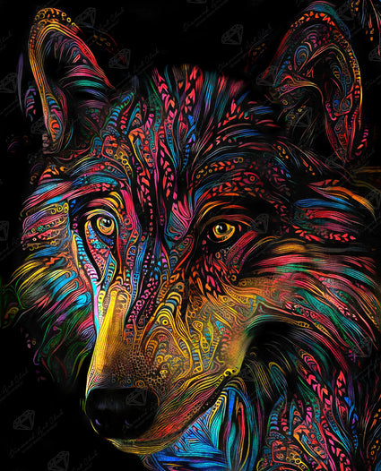 Table Ornament Diamond Painting Wolf – Jules' Diamond Art