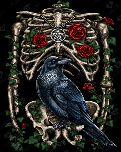Diamond Painting Corvus 27.6" x 34.7" (70cm x 88cm) / Square with 29 Colors including 2 ABs and 1 Fairy Dust Diamond / 99,193