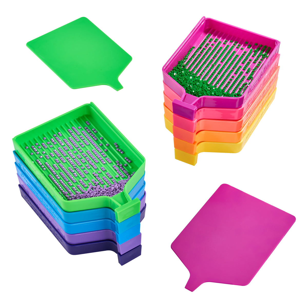 Diamond Painting Cosmic Neon Trays (Set of 10)