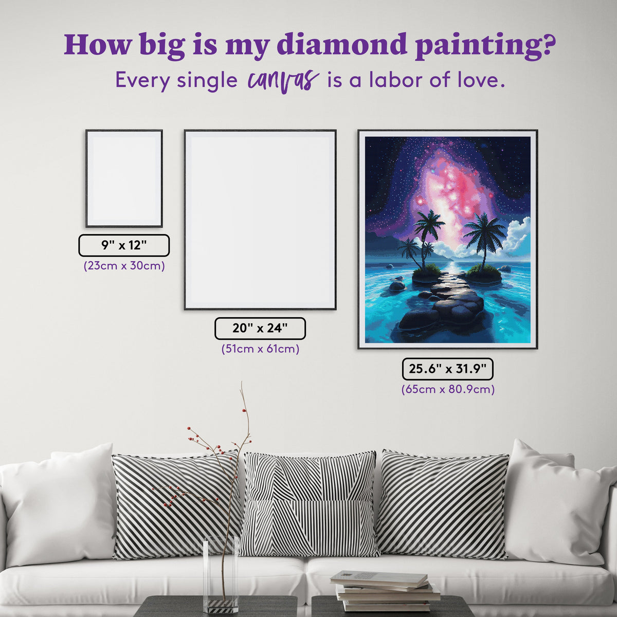 Diamond Painting Cosmic Road 25.6" x 31.9" (65cm x 80.9cm) / Square with 54 Colors including 2 ABs and 4 Fairy Dust Diamonds / 84,825