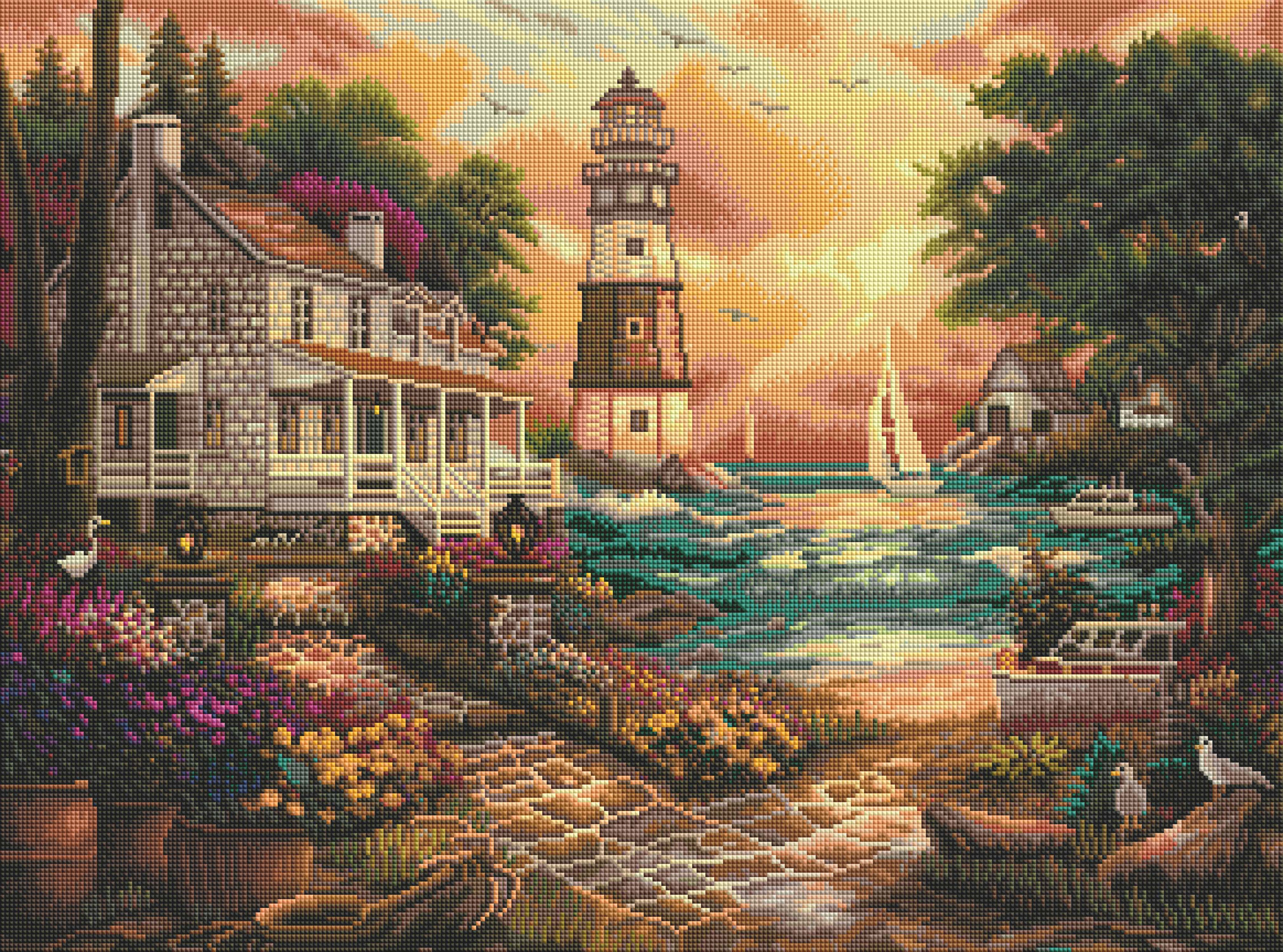 Cottage by the Sea – Diamond Art Club