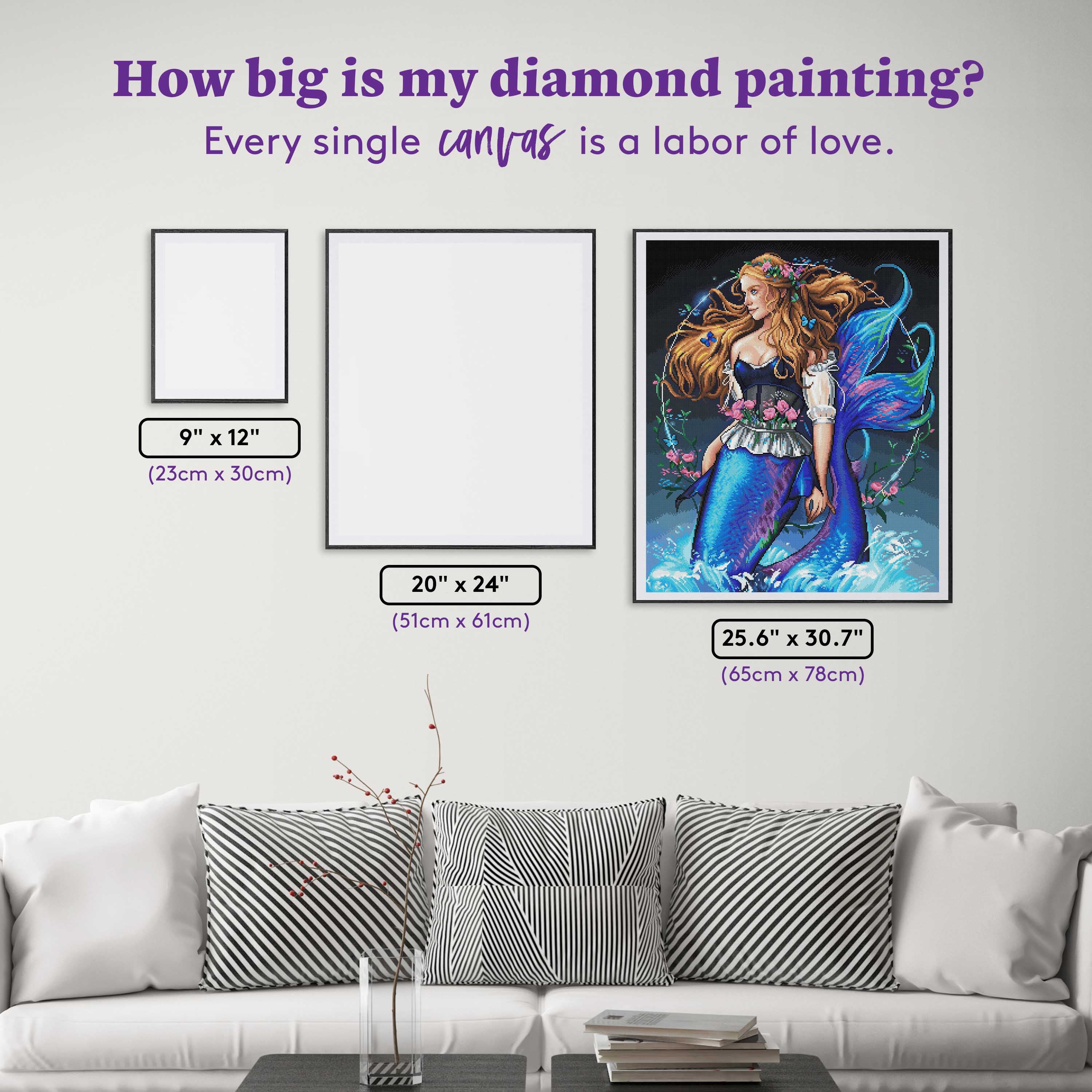 Cottage Girl Mermaid – Diamond Art Club