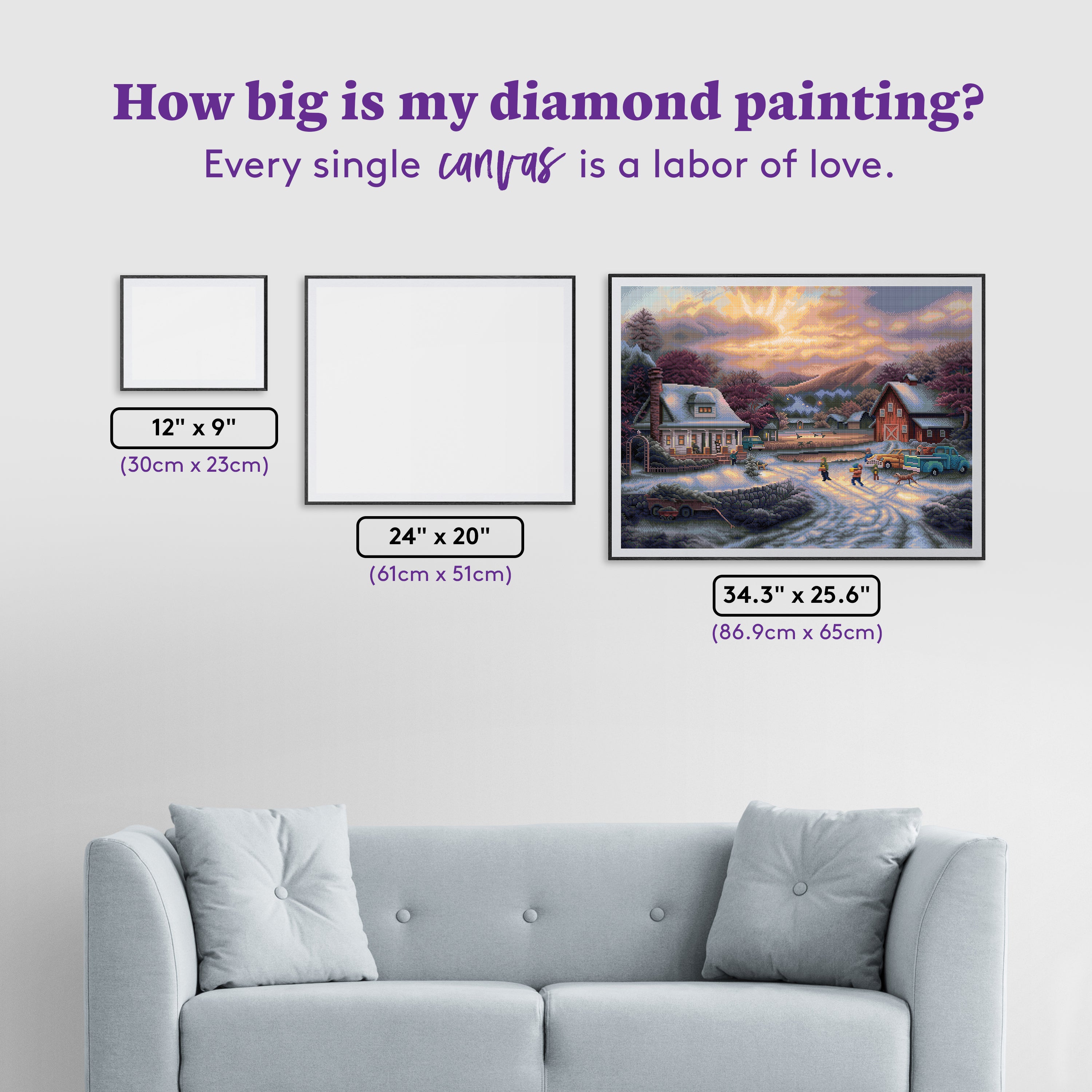 Country Holidays Diamond Painting Kit – Diamond Art Club