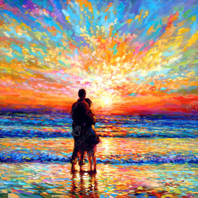 Couple at the Beach Sunset – Diamond Art Club