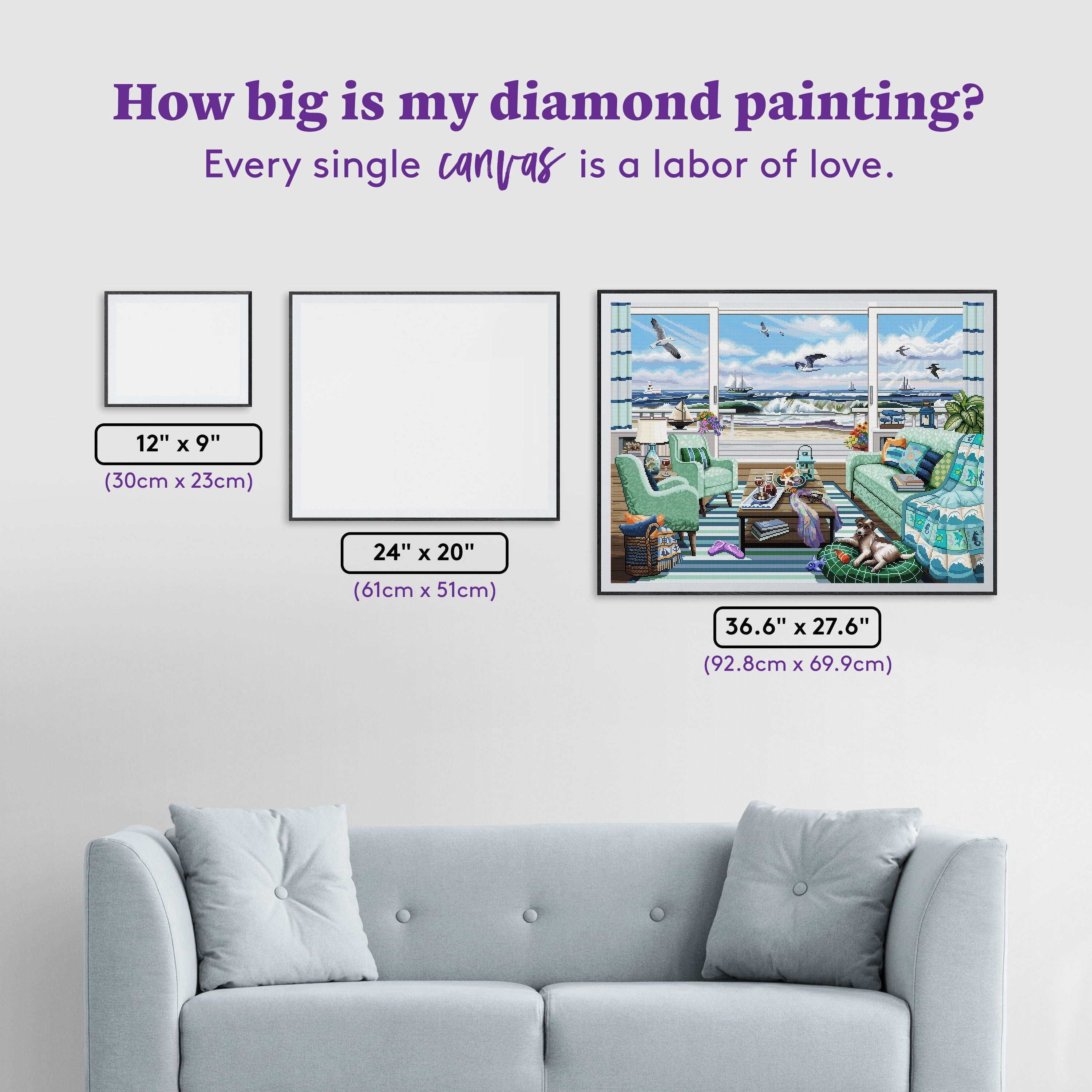 Cozy by the Sea Diamond Painting Kit – Diamond Art Club