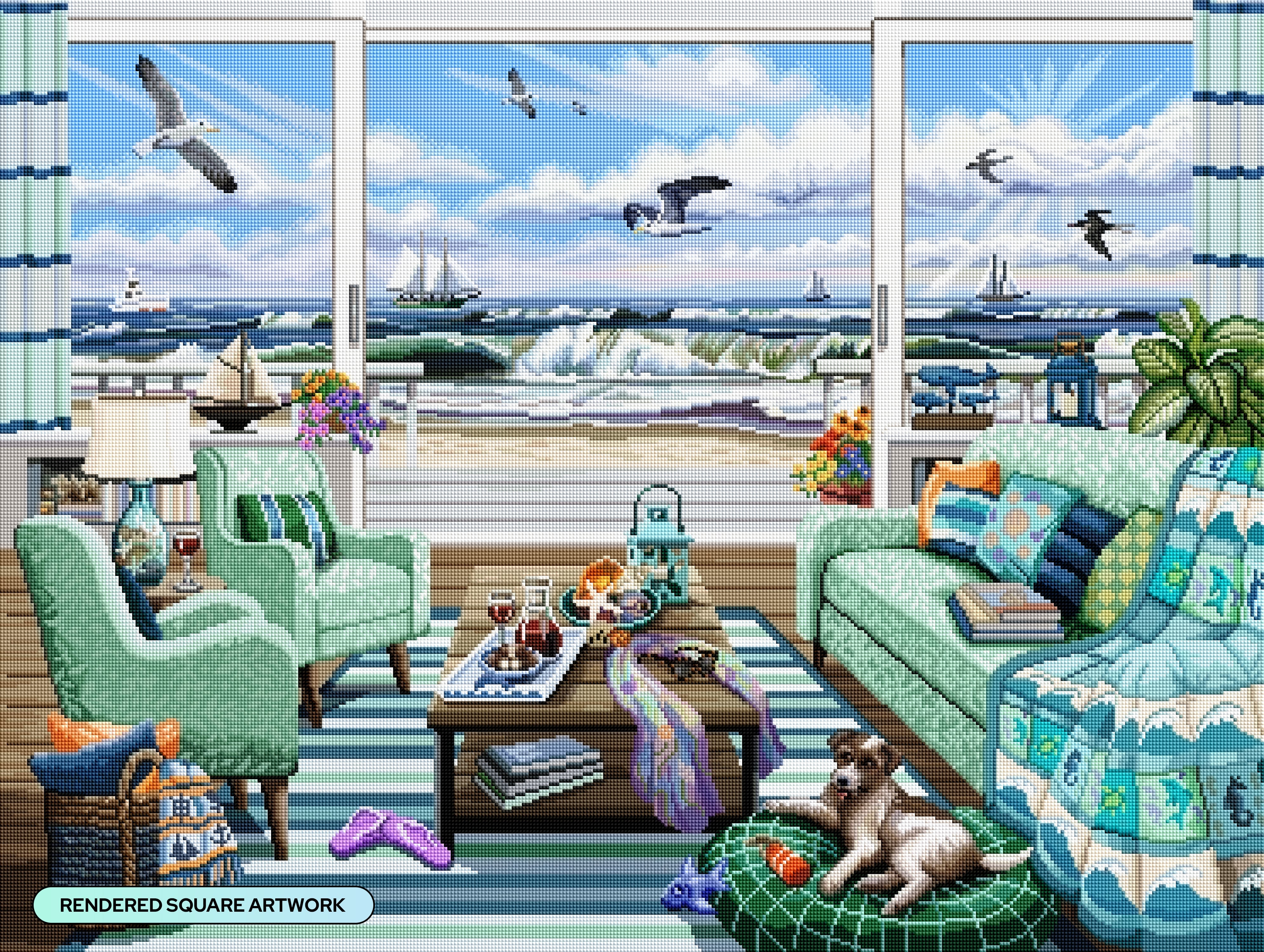Cozy by the Sea – Diamond Art Club