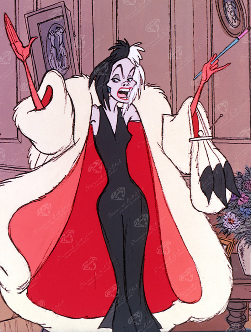 Diamond Painting Cruella 22" x 29" (55.8cm x 73.7cm) / Square with 41 Colors including 4 Fairy Dust Diamonds / 66,304