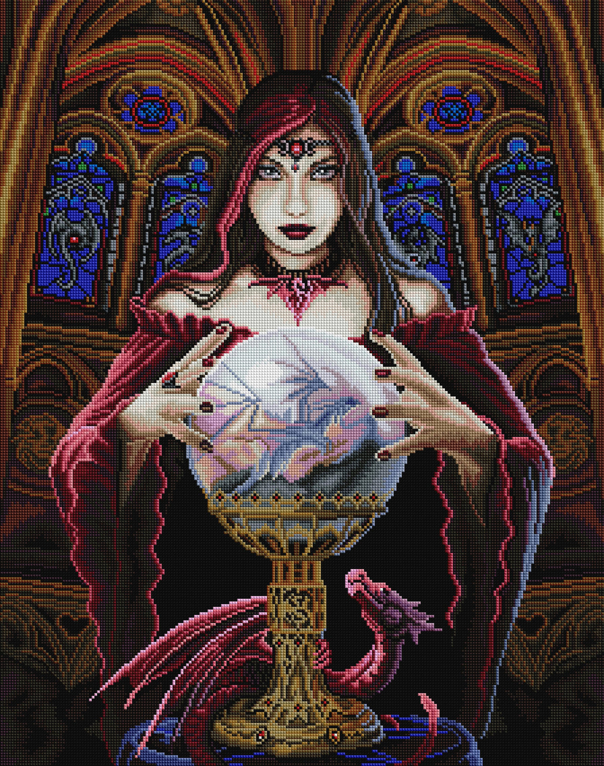 Diamond Painting Crystal Ball 22" x 28" (56cm x 71cm) / Square with 55 Colors including 6 ABs / 63,616